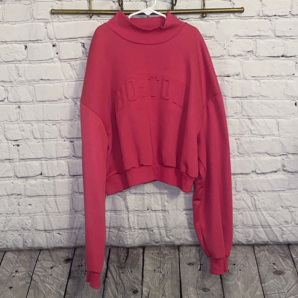 SHEIN Coral Sweatshirt with Embossed Design